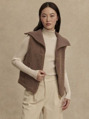 Varley aspen gilet ash taupe