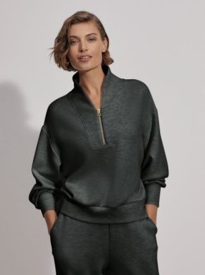 Varley davidson sweat olive marl