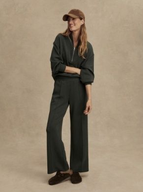 Varley the wide leg pant 30 olive marl