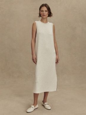 Varley beatrice midi dress ivory marl