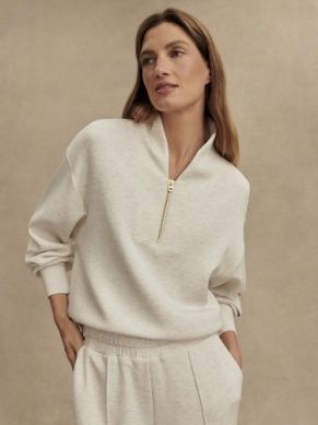 Varley davidson sweat ivory marl