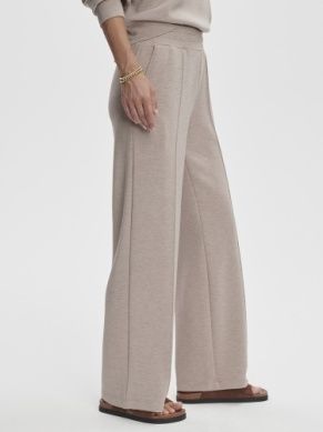 Varley the wide leg pant 30 taupe marl