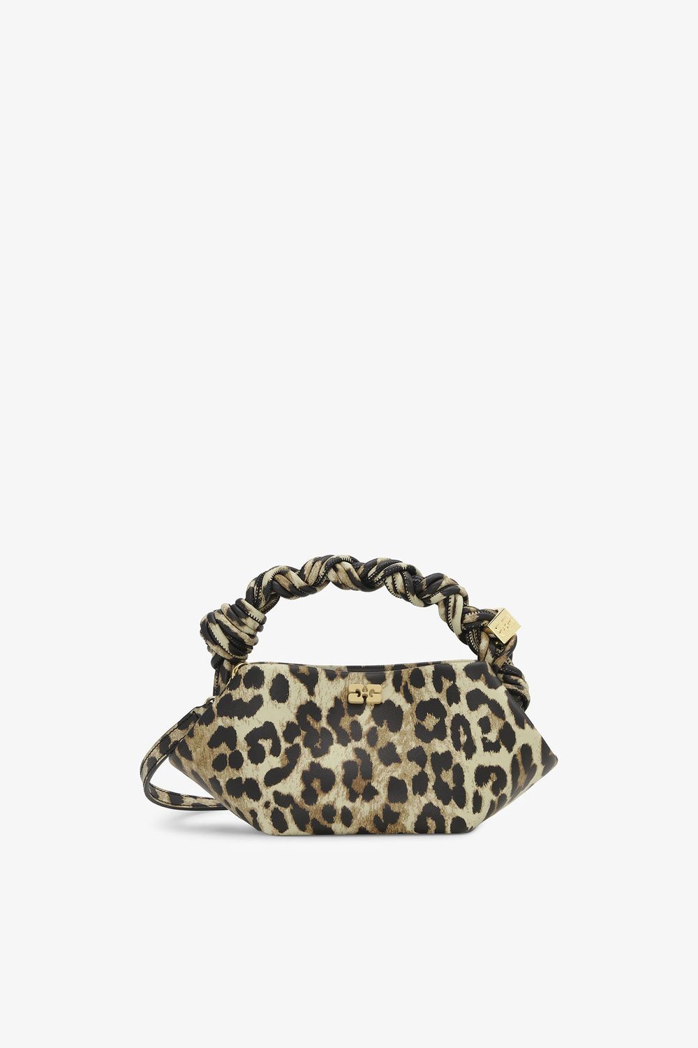 GANNI BOU BAG MINI PRINT LEOPARD