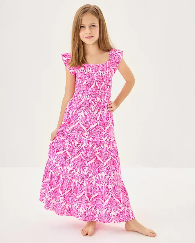 LILLY PULITZER MINI JILLY MIDI DRESS PINK BLISS SHADY BABE