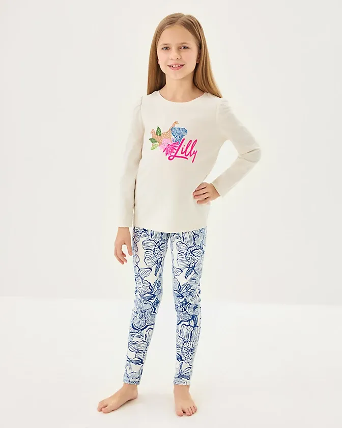 LILLY PULITZER MINI WEEKENDER LEGGING UP COCONUT UNFORGETTABLE