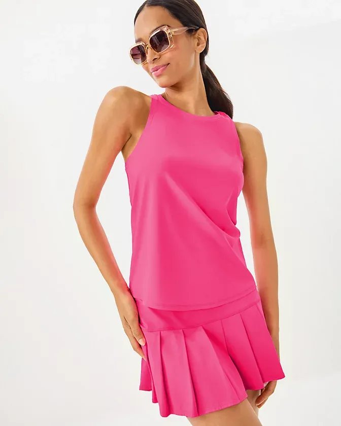 LILLY PULITZER WESTLEY ACTIVE TANK UPF 5 PARIGI PINK