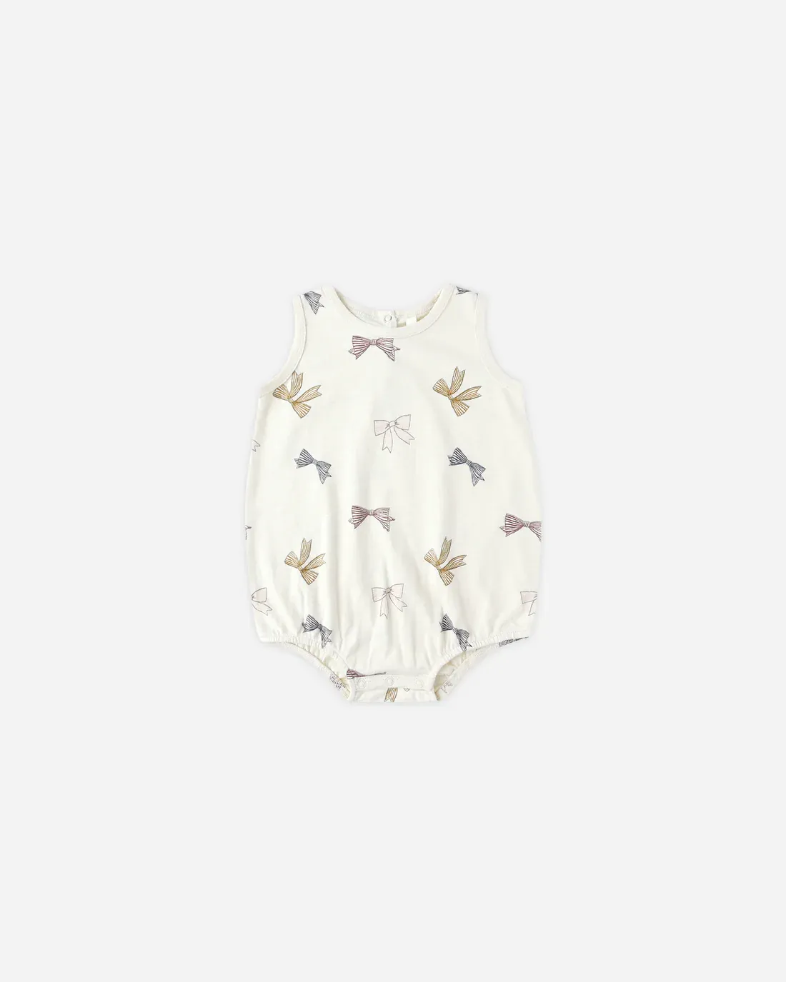 RYLEE &amp; CRU BUBBLE ONESIE || BOWS NATURAL