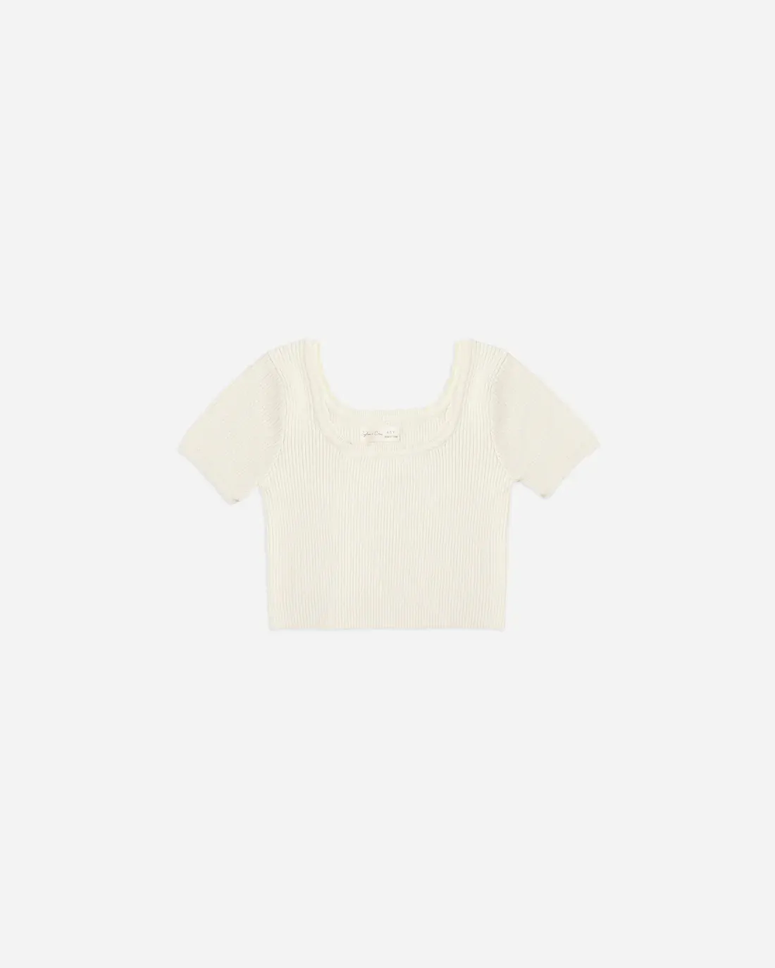 RYLEE &amp; CRU SCALLOP TEE || NATURAL NATURAL