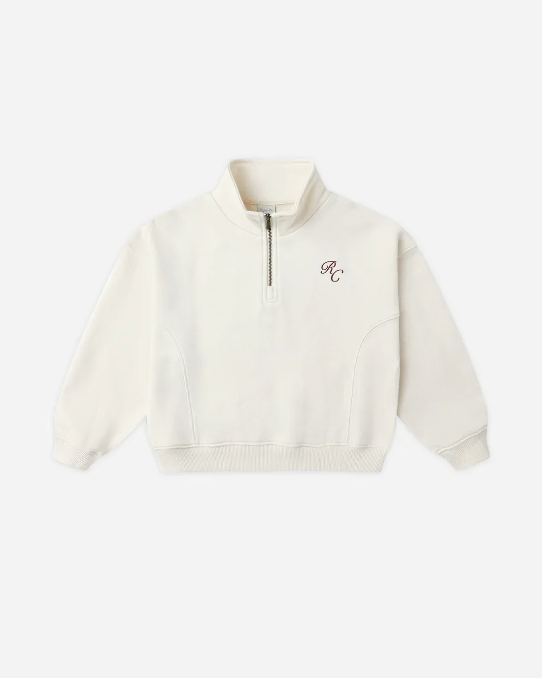 RYLEE &amp; CRU HALF ZIP SWEATSHIRT || NATURAL NATURAL
