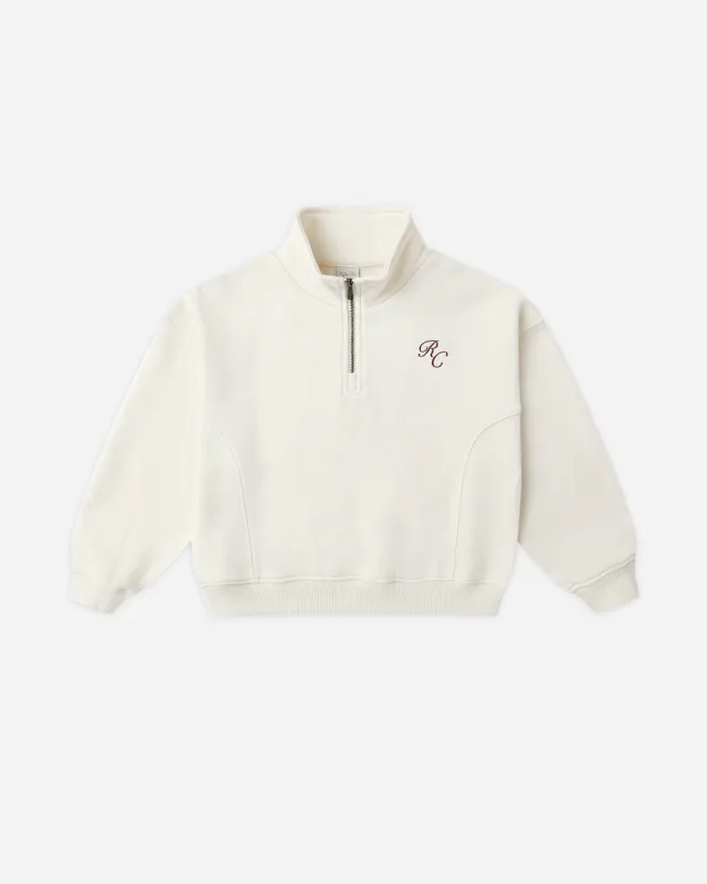 RYLEE &amp; CRU HALF ZIP SWEATSHIRT || NATURAL NATURAL