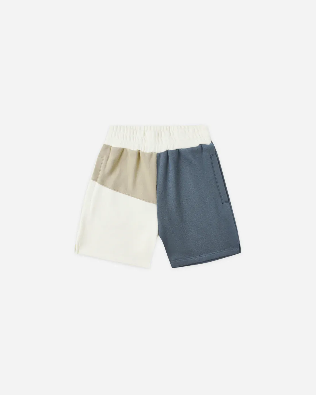 RYLEE &amp; CRU BOXING SHORT || NAVY COLOR BLOCK NATURAL