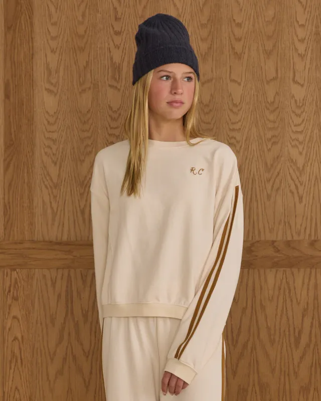 RYLEE &amp; CRU OVERSIZED SWEATSHIRT || NATURAL - TEEN NATURAL