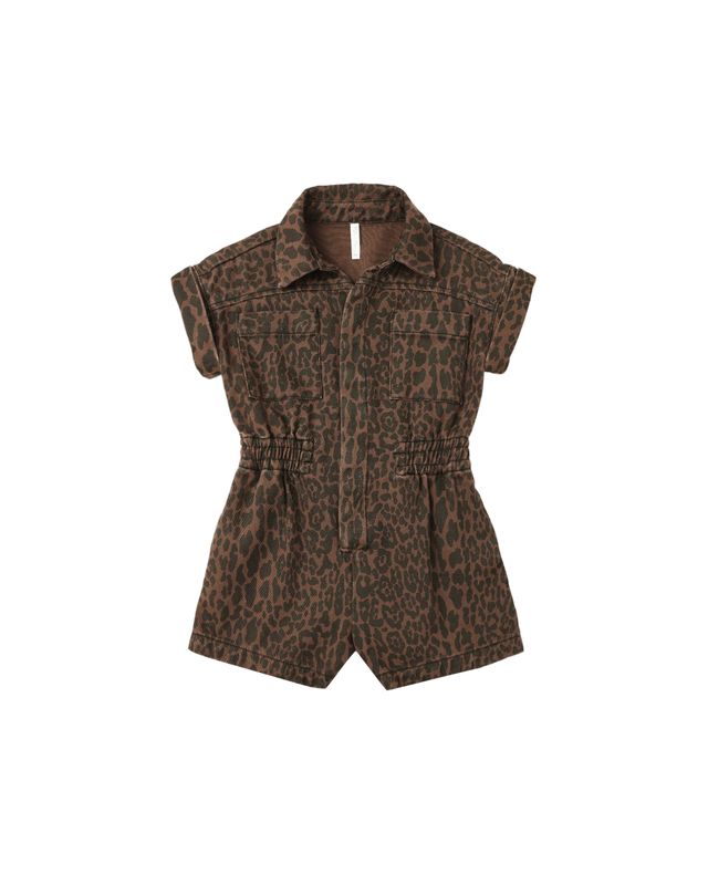 RYLEE &amp; CRU UTILITY ROMPER || LEOPARD
