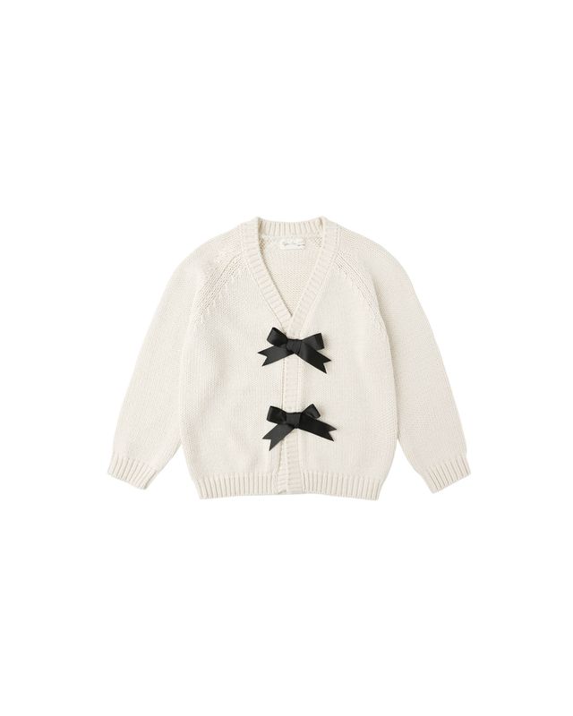 RYLEE &amp; CRU BOW CARDIGAN || NATURAL