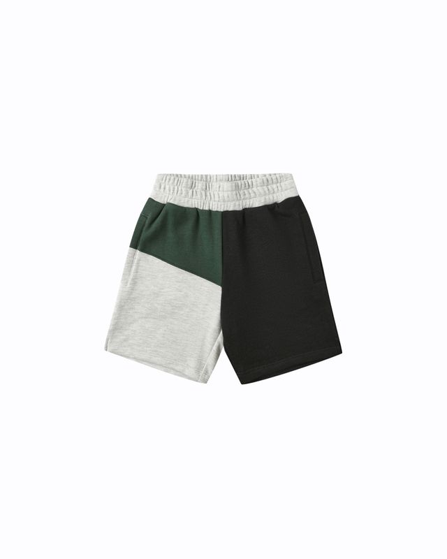 RYLEE &amp; CRU BOXING SHORT || HEATHERED  ASH