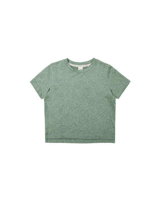 RYLEE &amp; CRU COVE ESSENTIAL TEE || HEATHERED GREEN