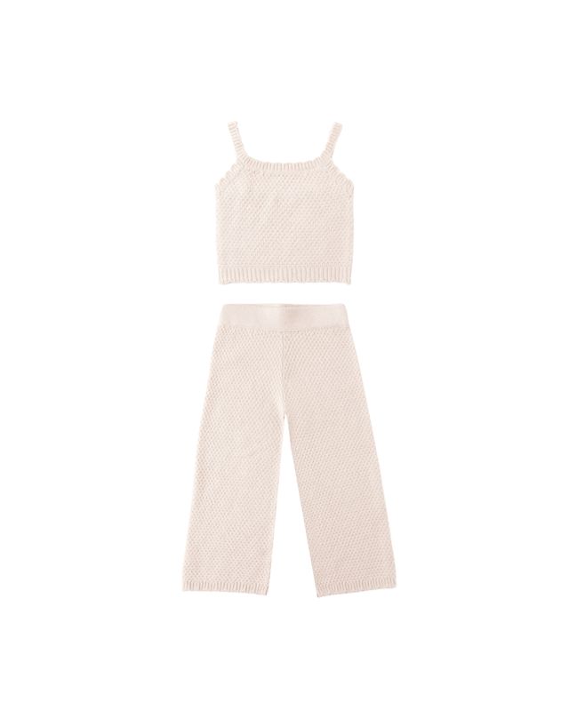 RYLEE &amp; CRU KNIT LOUNGE SET || HEATHERED PETAL