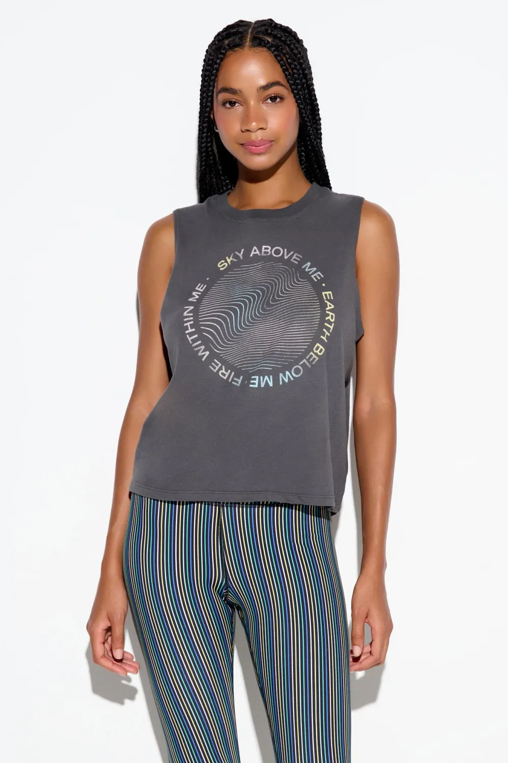 Spiritual Gangster within me vibe tank ash