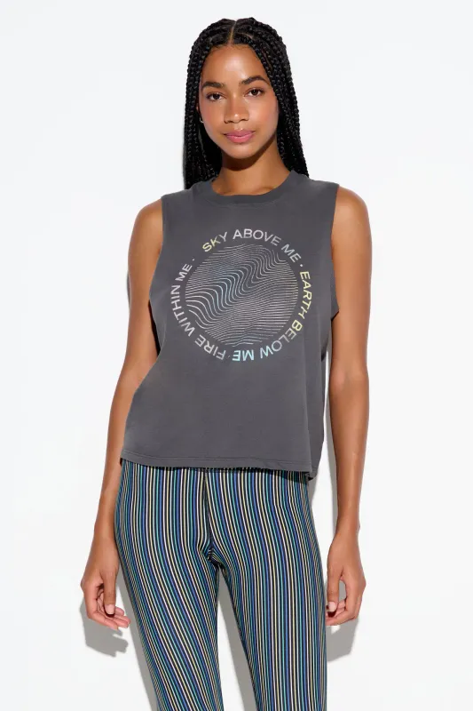 Spiritual Gangster within me vibe tank ash