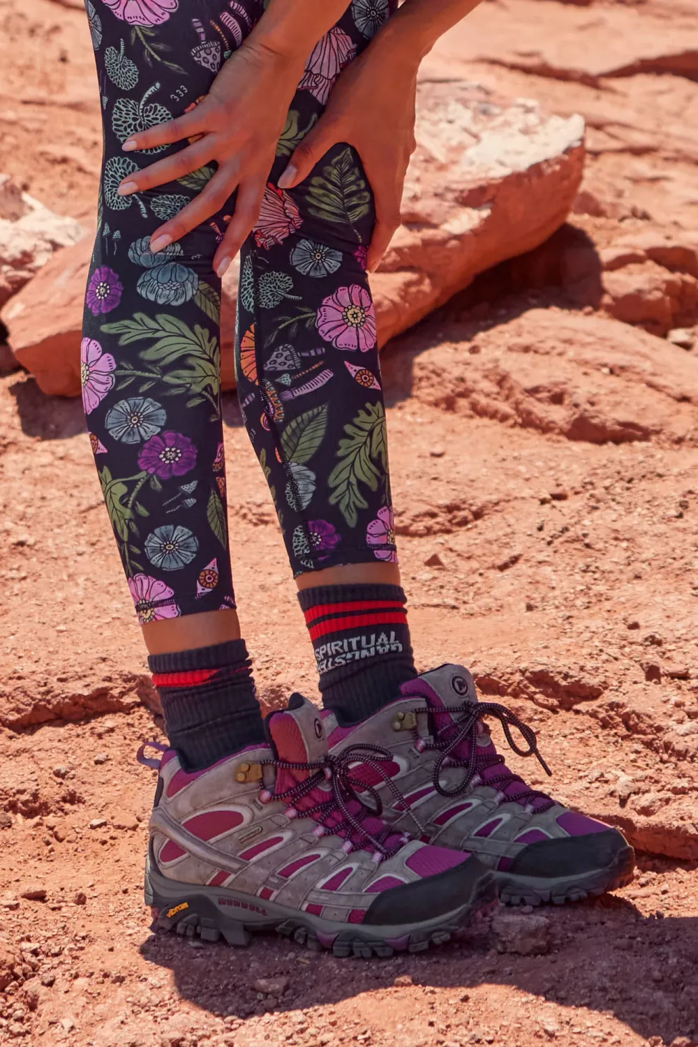 Spiritual Gangster sg high vibe crew sock ash