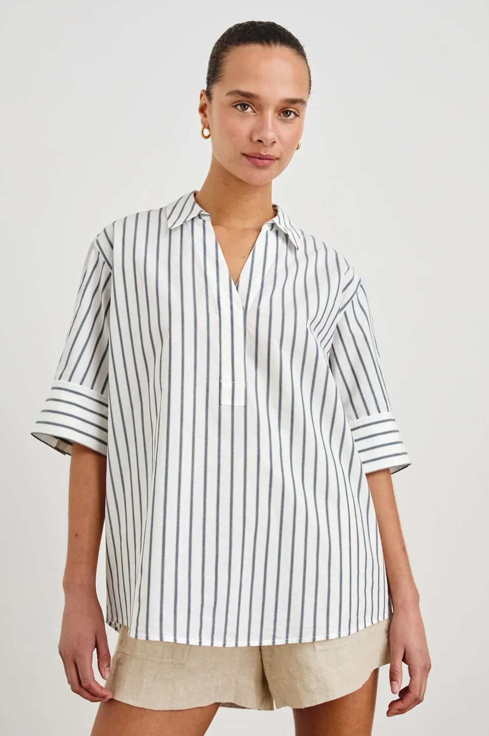 RAILS JUDA CHALK SLATE STRIPE