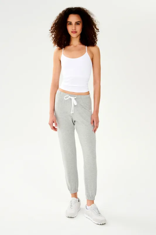 SPLITS 59 SONJA FLEECE SWEATPANT - HEATHER GREY