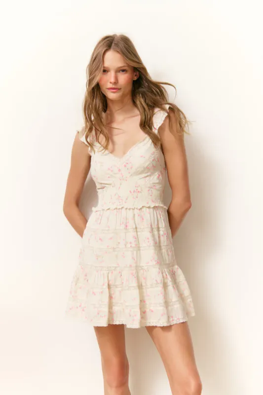 LOVE SHACK FANCY FINNY DRESS MAGNOLIA