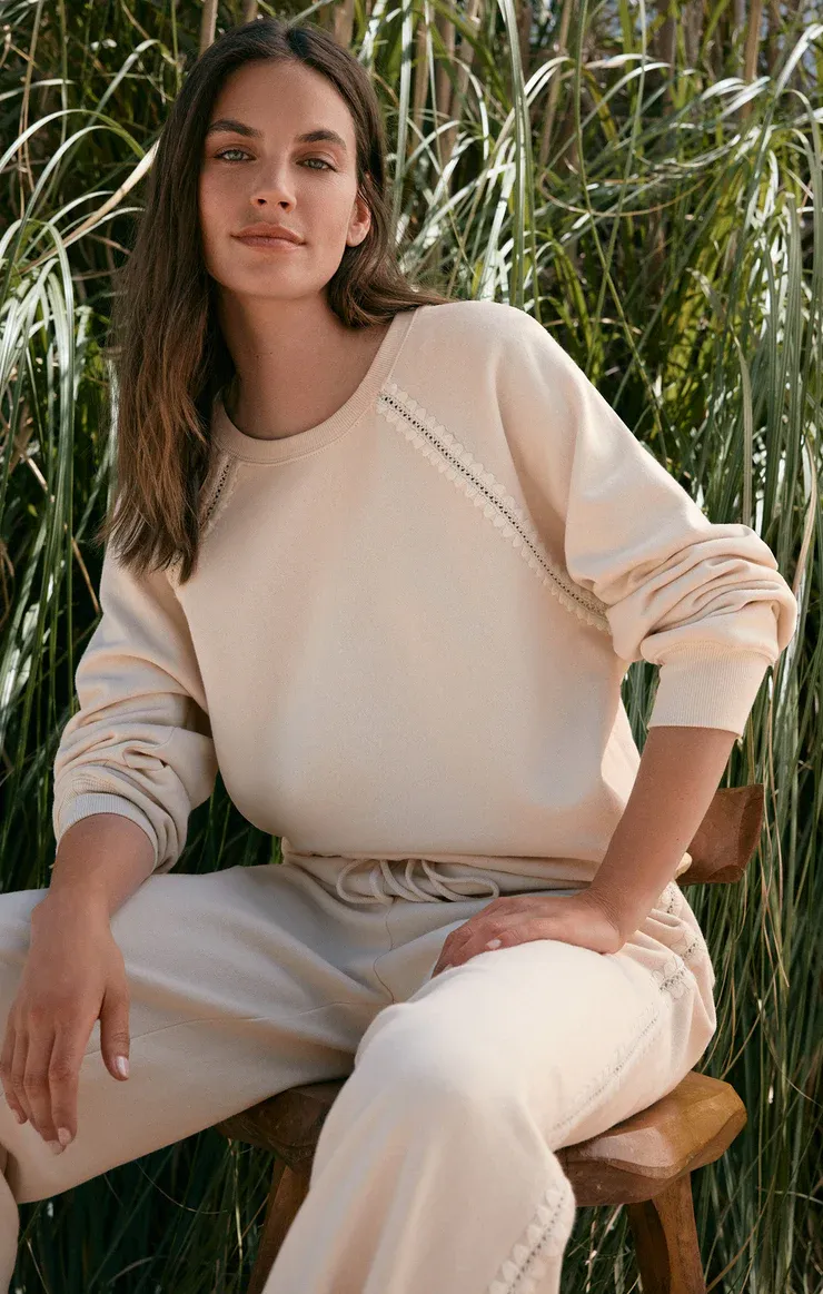Z Supply All Around Sweatshirt Crystal
