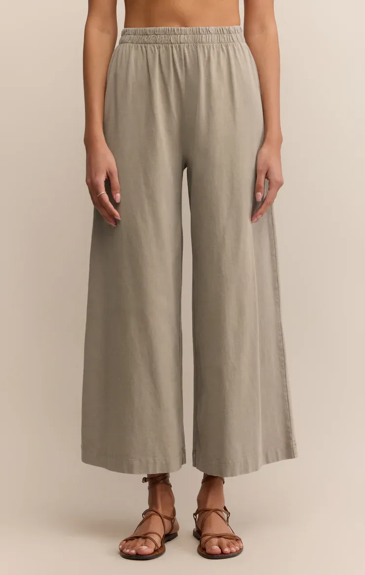Z Supply Scout Jersey Crop Flare Pant Retreat