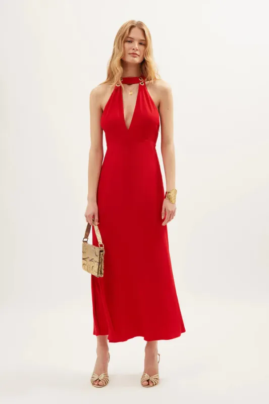 Rixo Eleanora Dress Red