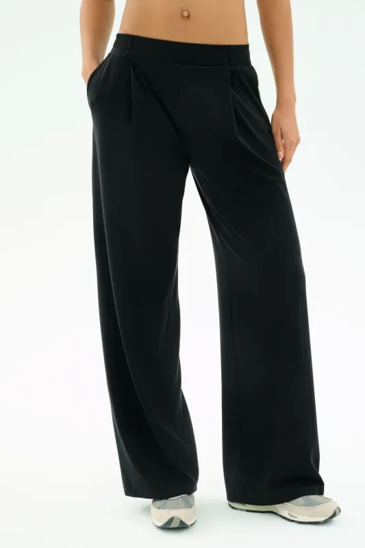 SPLITS 59 LUCA AIRWEIGHT TROUSER WITH STRIPEBLACK/WHITE