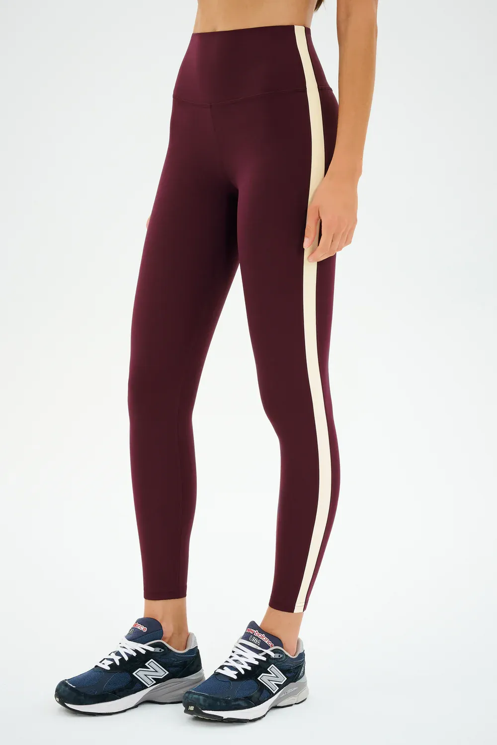 SPLITS 59 CLARE HIGH WAIST RIGOR 7/8 DK CHERRY/CREME