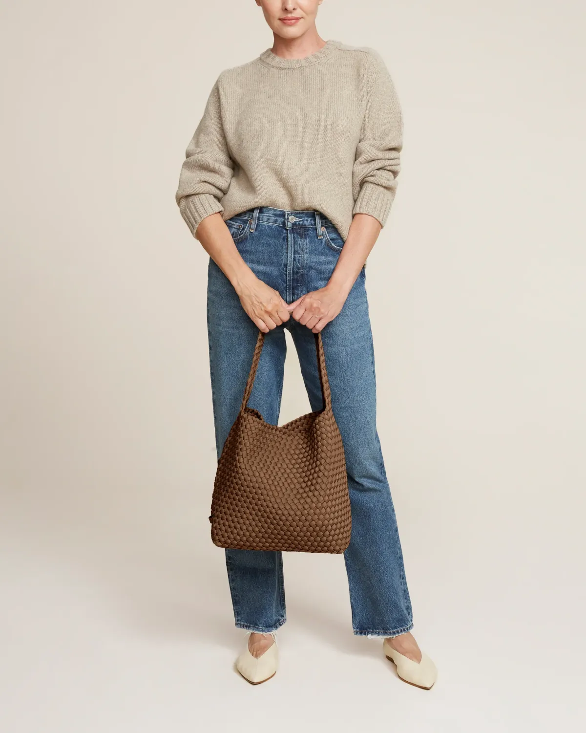 NAGHEDI NOMAD MEDIUM HOBO MINK