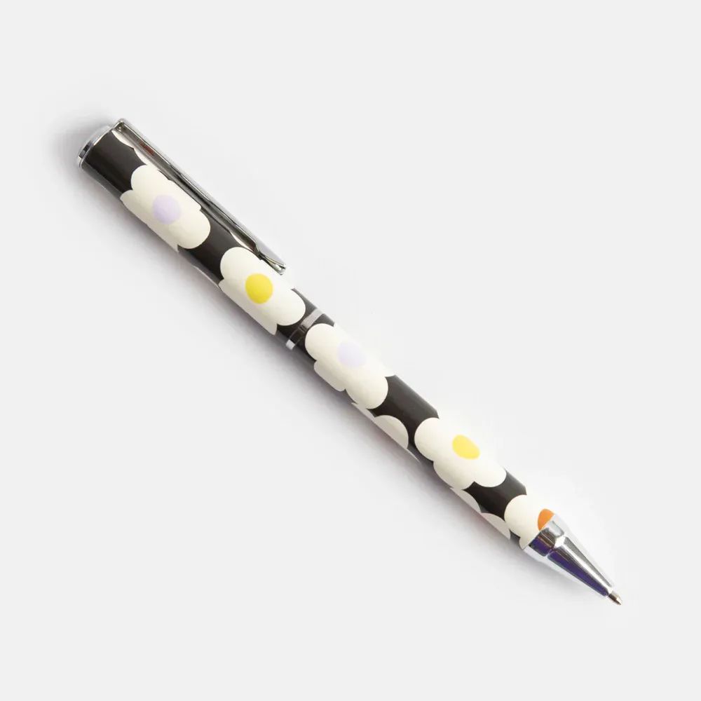 Caroline Gardner Multi Flower Charcoal Boxed Pen