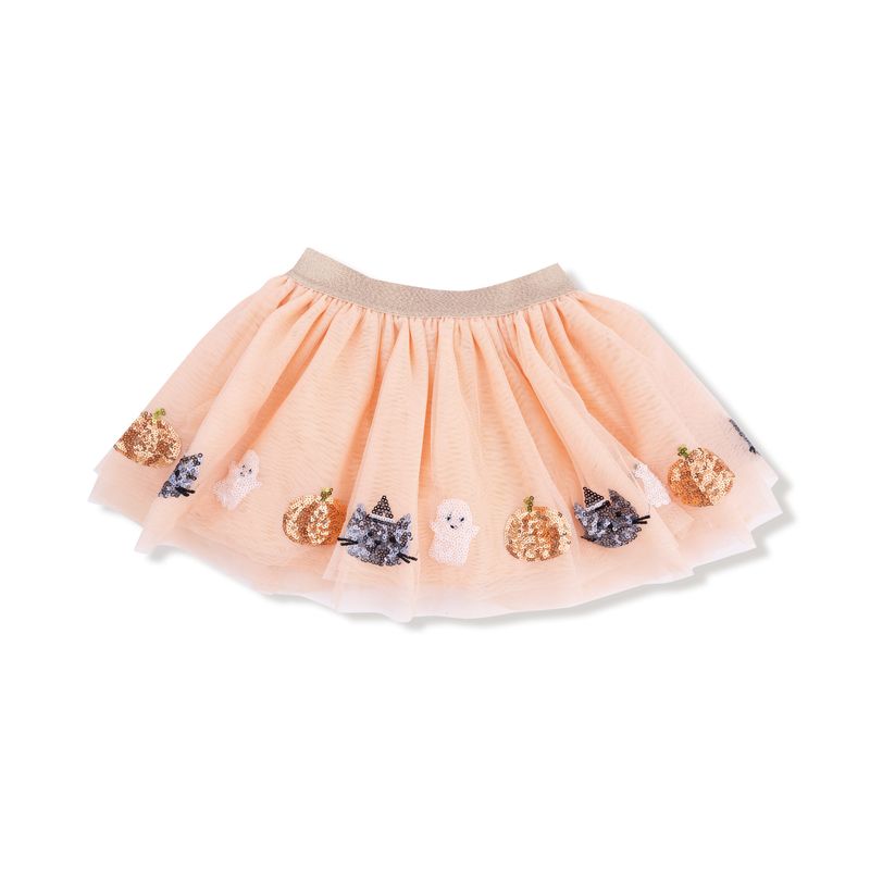 Angel Dear Tutu Skirt - Orange Cat and Ghost - Halloween