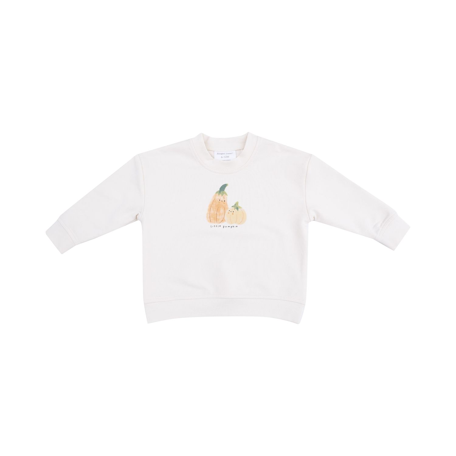 Angel Dear Halloween - Drop Sleeve French Terry Sweatshirt - Little Pumpkin- Silk Screen