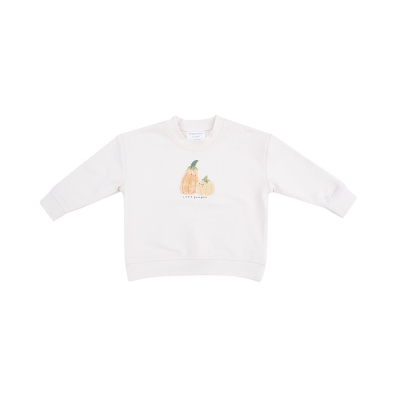 Angel Dear Halloween - Drop Sleeve French Terry Sweatshirt - Little Pumpkin- Silk Screen