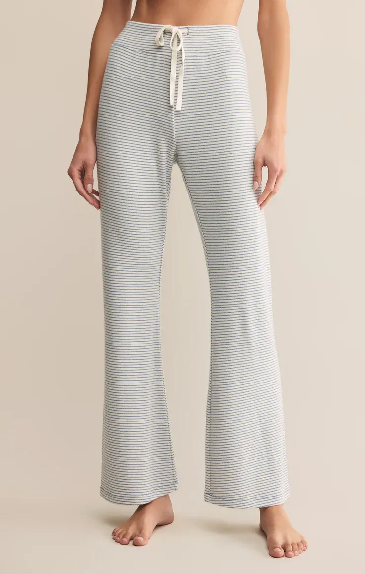 Z Supply In The Clouds Stripe Pant Light Denim