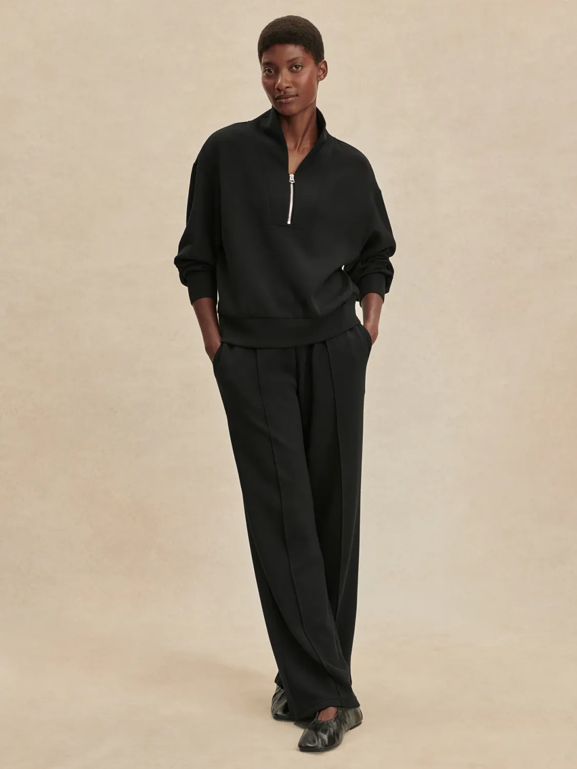 Varley the wide leg pant 30 black