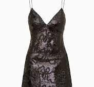 LOVE SHACK FANCY SABELINE DRESS BLACK