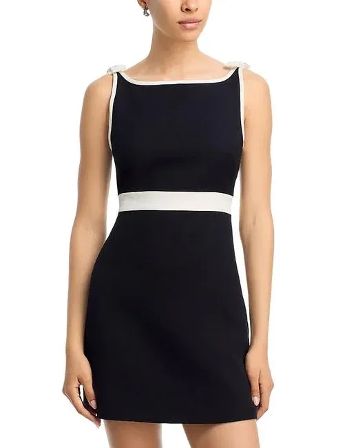 LOVE SHACK FANCY CATRICE DRESS BLACK