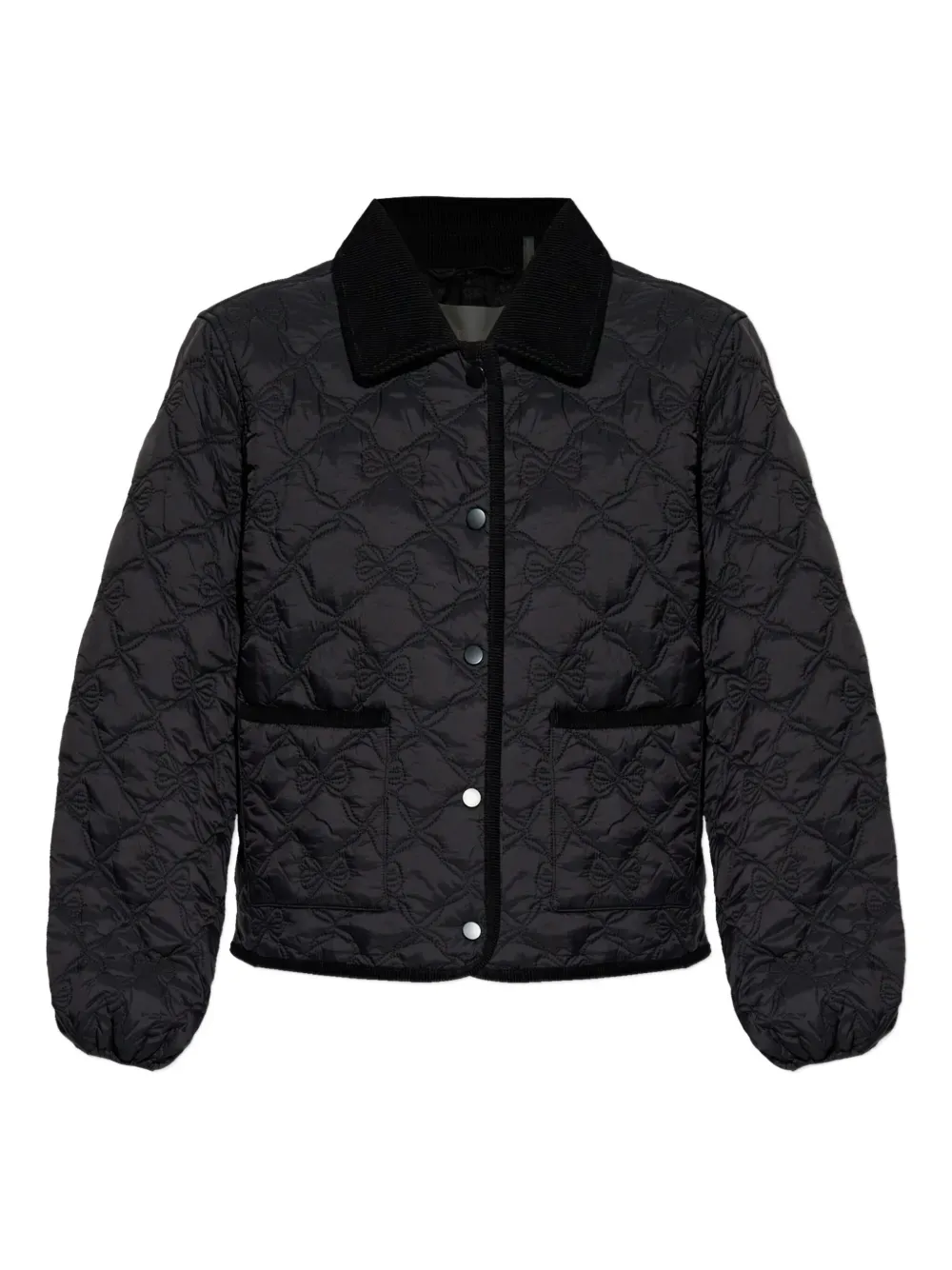 LOVE SHACK FANCY QUINLETTE JACKET BLACK
