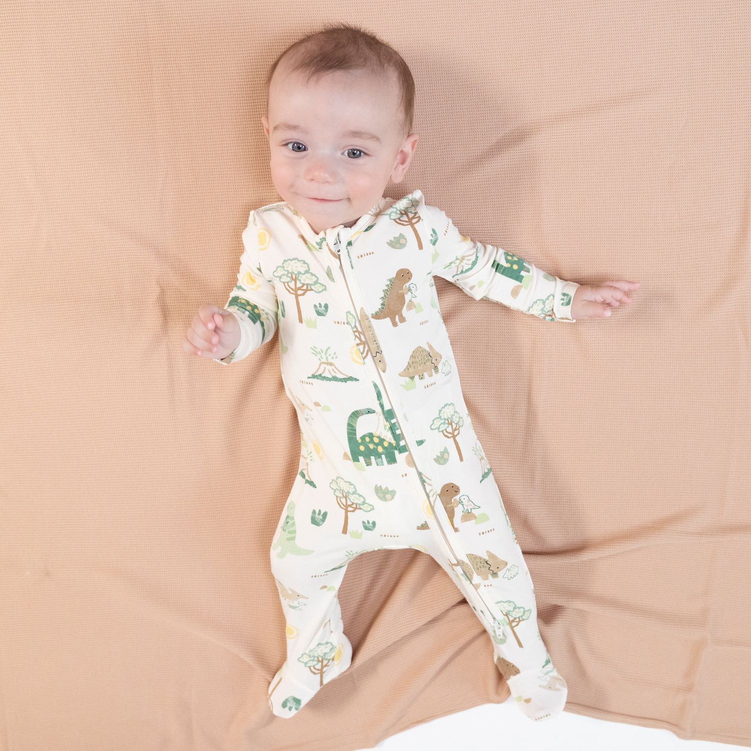 Angel Dear Baby Love Dinos - 2 Way Zipper Footie