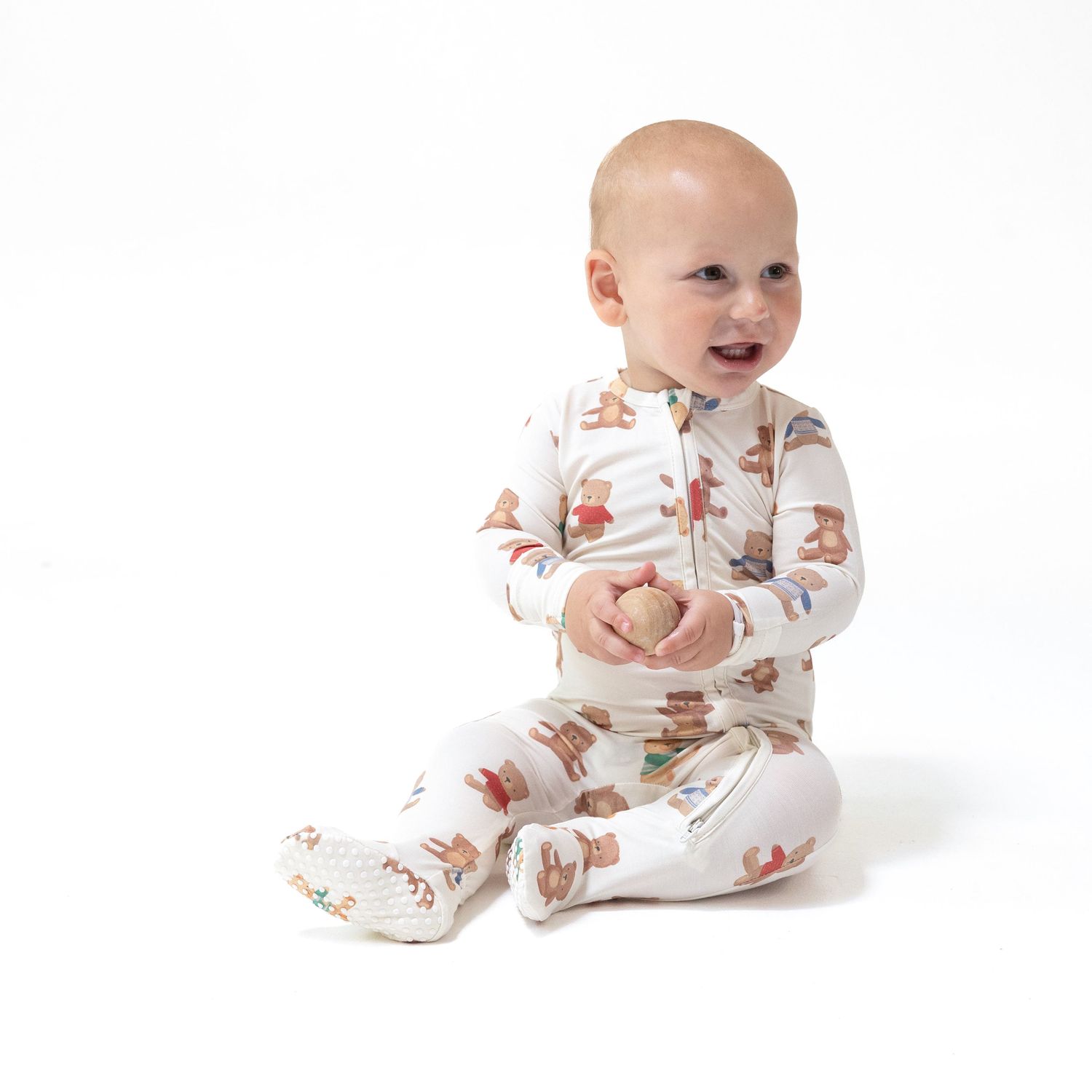 Angel Dear Teddy Bear Collection - 2 Way Zipper Footie