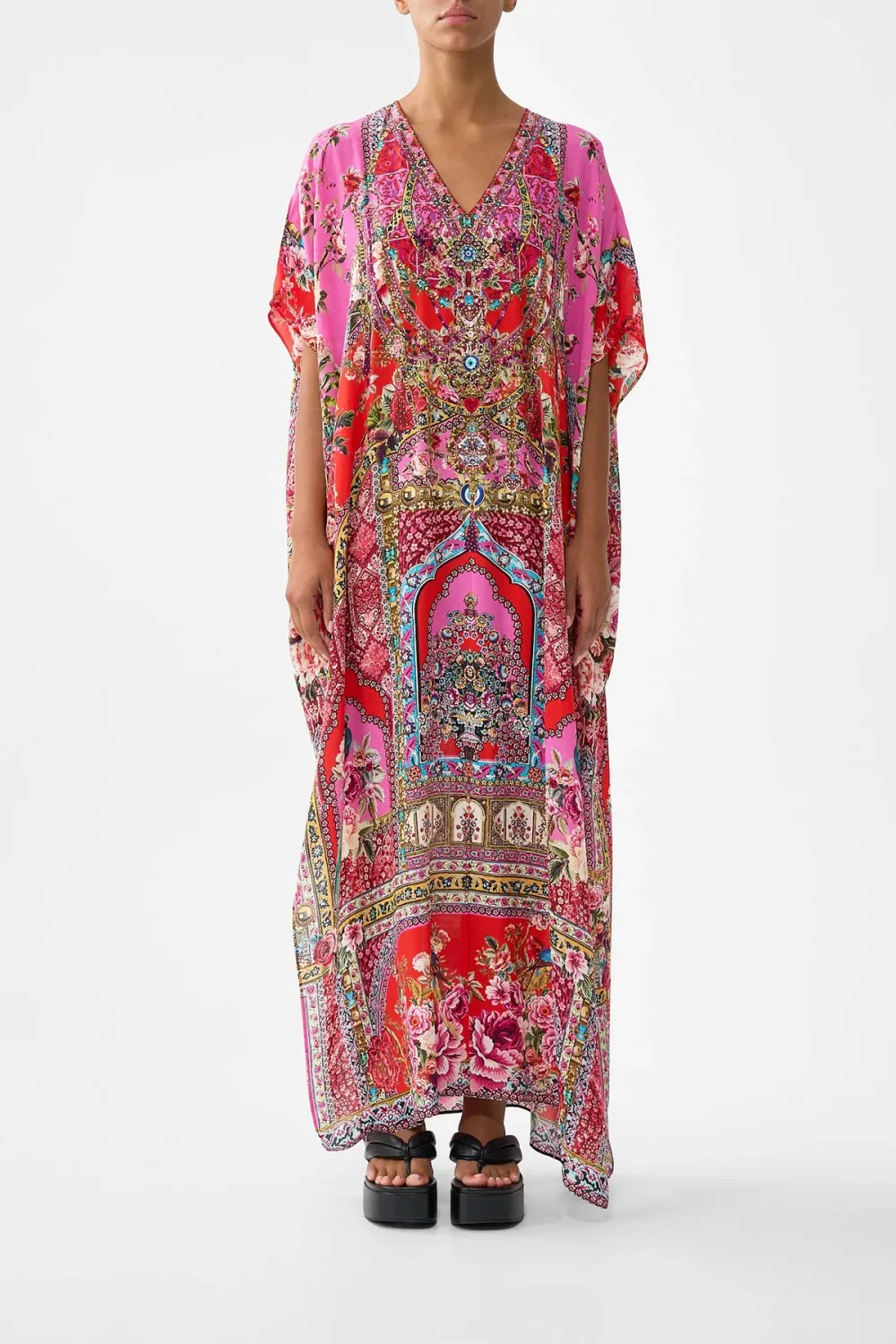 CAMILLA SLIM FIT KAFTAN WITH SPLIT HEIRLOOM EMPIRE
