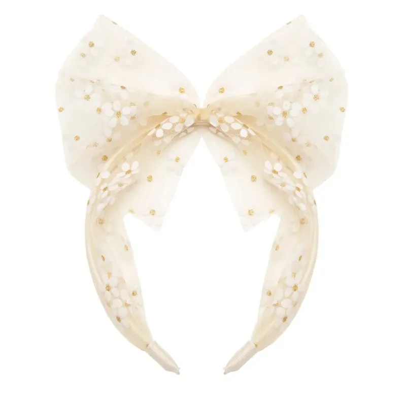 Rockahula Daisy Tulle Bow Headband