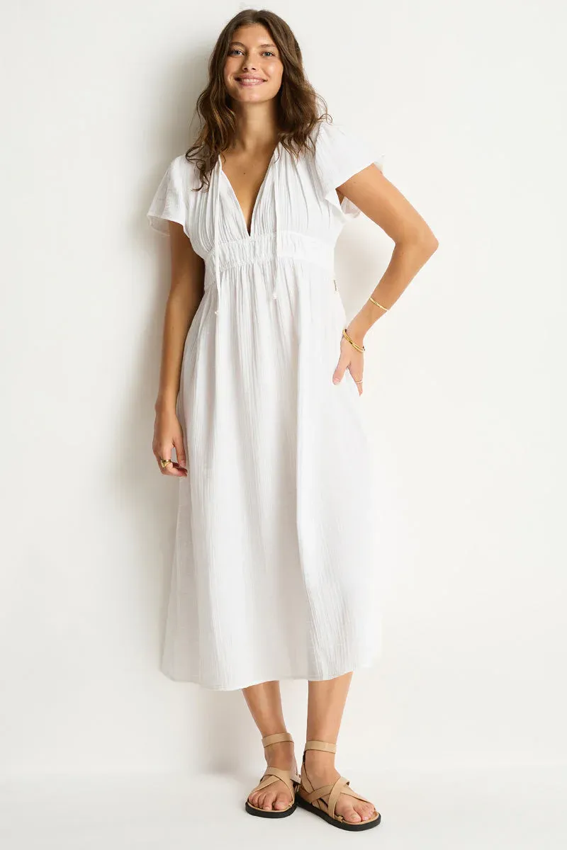 SEA LEVEL SUNSET MAXI DAYDRESS WHITE