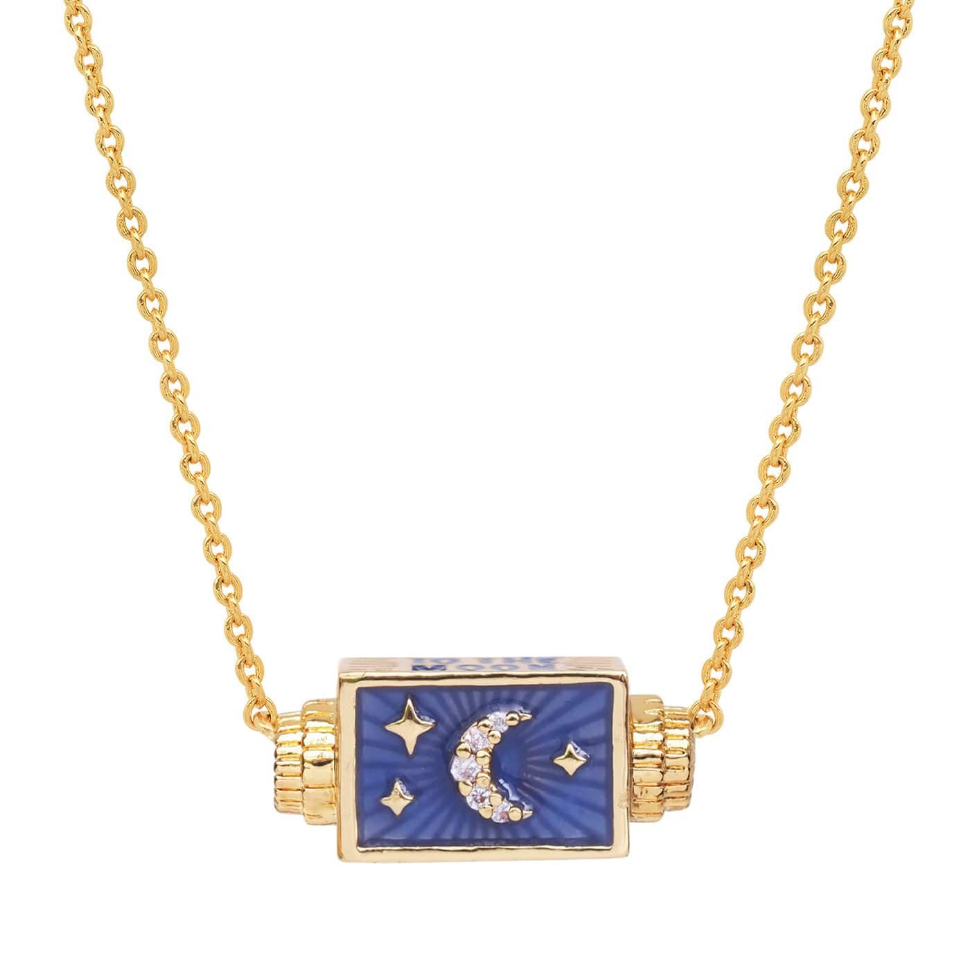 Tai Gold simple chain necklace to the moon and back