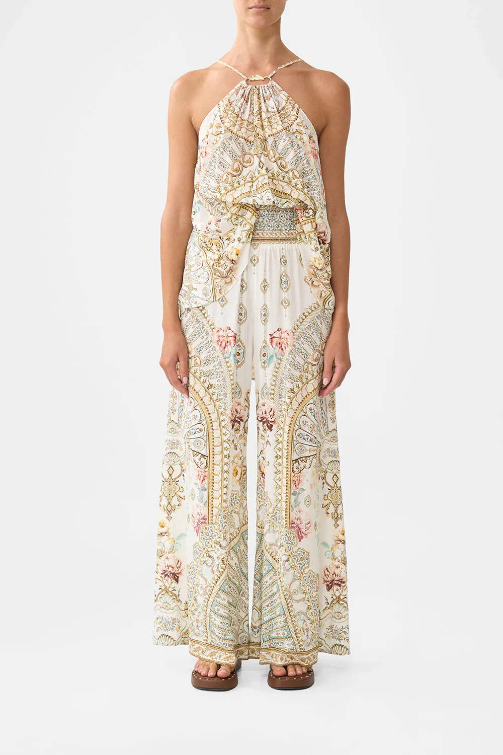 CAMILLA SHIRRED WAIST PANT - OTTOMAN DYNASTY