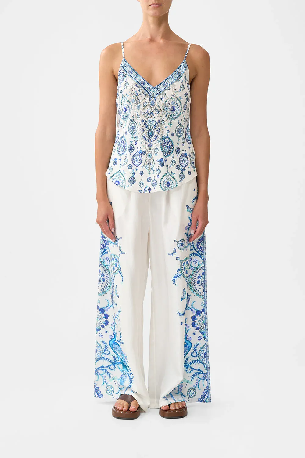 CAMILLA V-NECK BIAS CAMI - ISNIK LULLABY